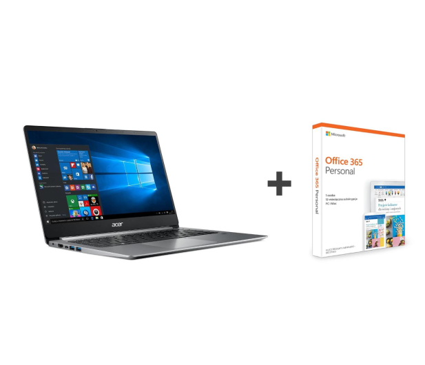 Acer Swift 1 N4000/4GB/64+240SSD/Win10 IPS FHD Srebrny - 466500 - zdjęcie